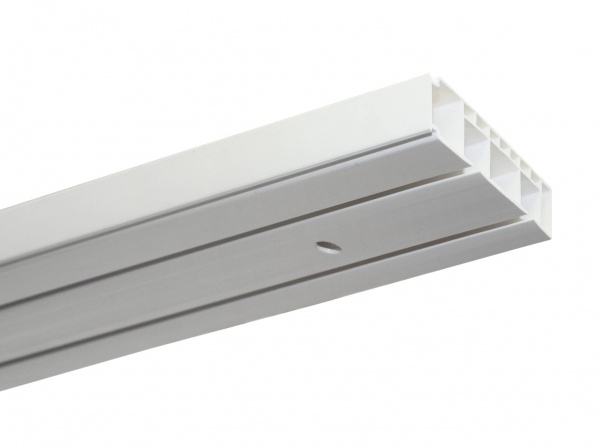 Карниз стельовий Gardinia подвійний укомплектований 210 см білий 1 шт. 