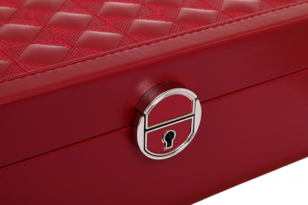 Шкатулка для украшений Royal case 25,2х25,2х8,6 см красная