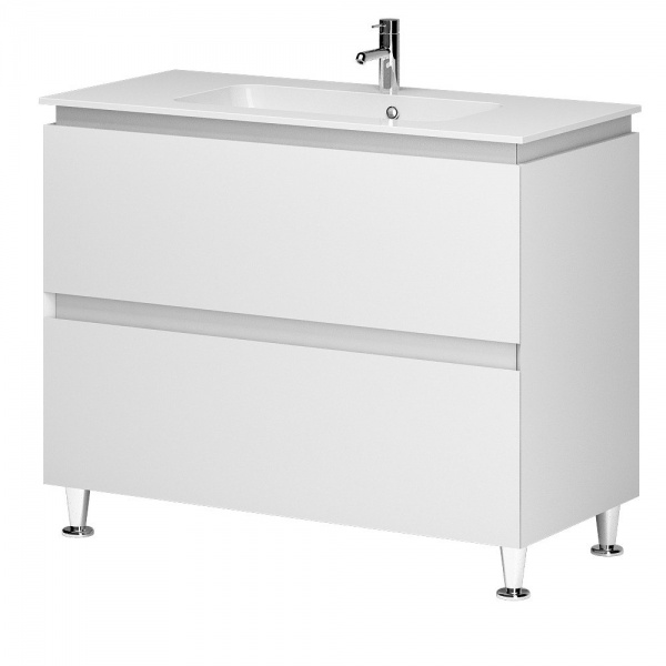 Тумба на ножках Aquarius Loretto 100 белая Plaza