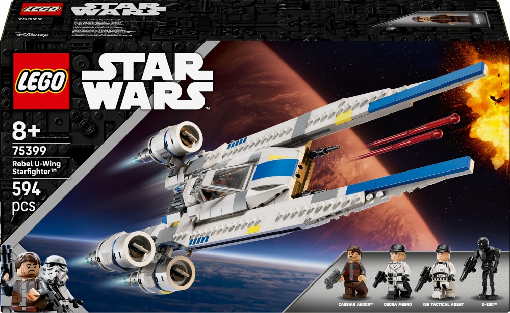 Конструктор LEGO Star Wars Повстанческий истребитель U-Wing 75399