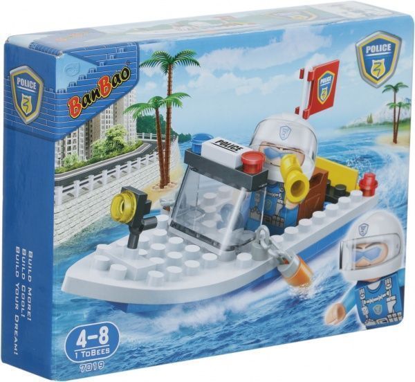 Конструктор BanBao Новая полиция Катер 3