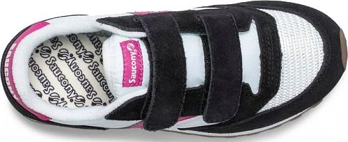 Кроссовки Saucony JAZZ ORIGINAL VINTAGE HL SK162475 р.US 3 черно-бело-розовый