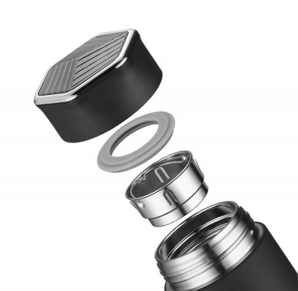 Термопляшка 450 мл Casno чорний KXN-6057_Black