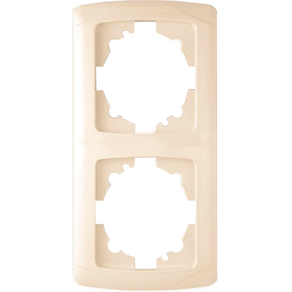 Рамка двухместная Viko CARMEN Opaque вертикальная кремовый 90571422