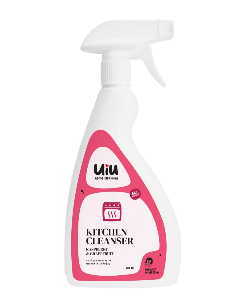Засіб для чищення кухонних поверхонь UIU Малина & Грейпфрут 0,5 л