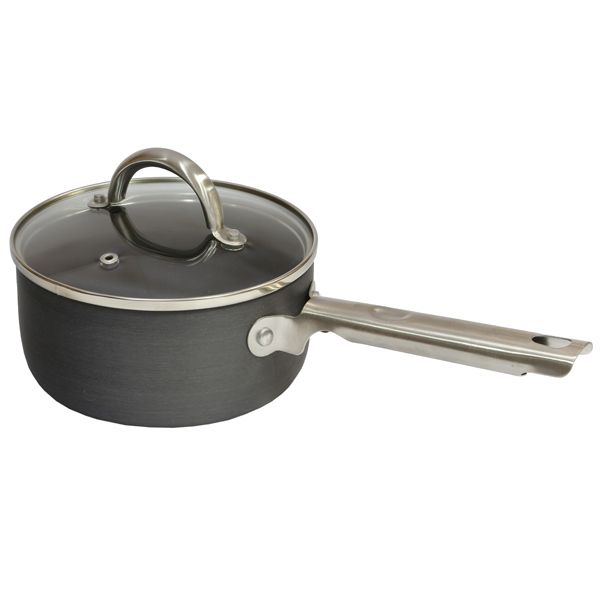 Ковш из алюминия с антипригарным покрытием с крышкой 1.3 л