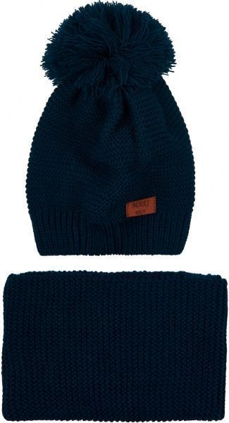 Комплект дитячий шапка + снуд Mari-Knit синій р.48 808 