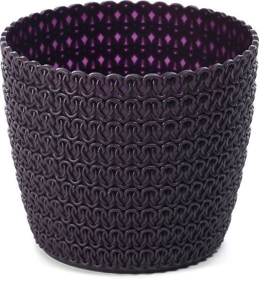 Горшок Lamela Магнолия Джерси 300 круглый 12л баклажановый 