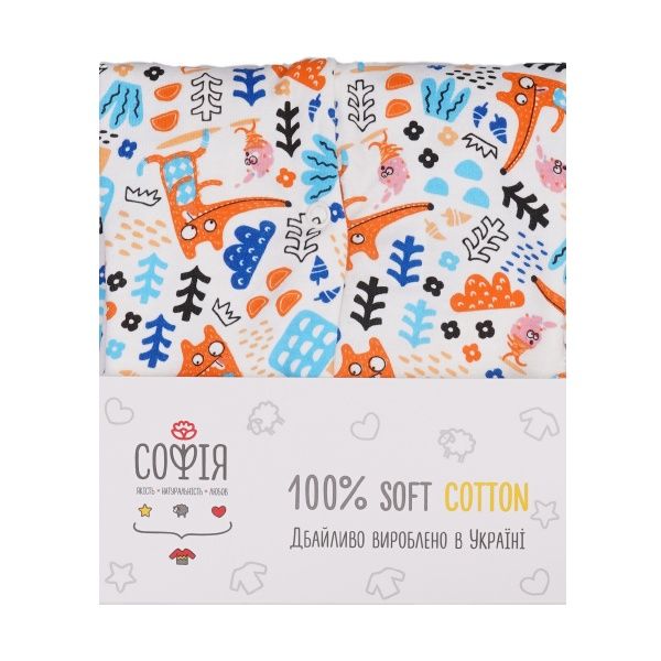 Человечек ТМ Софія Foxes р.80 желтый/белый 120280 