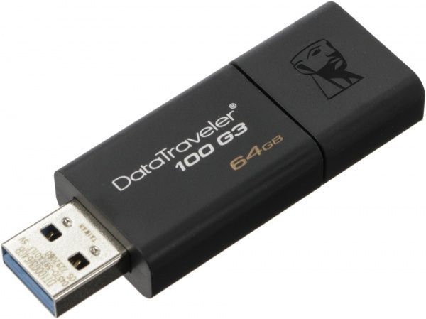 Флеш-пам'ять USB Kingston DataTraveler 100 G3 64 ГБ USB 3.0  