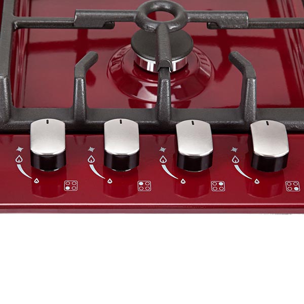 Варильна газова поверхня Pyramida PF 640 STEB-E/B Burgundy