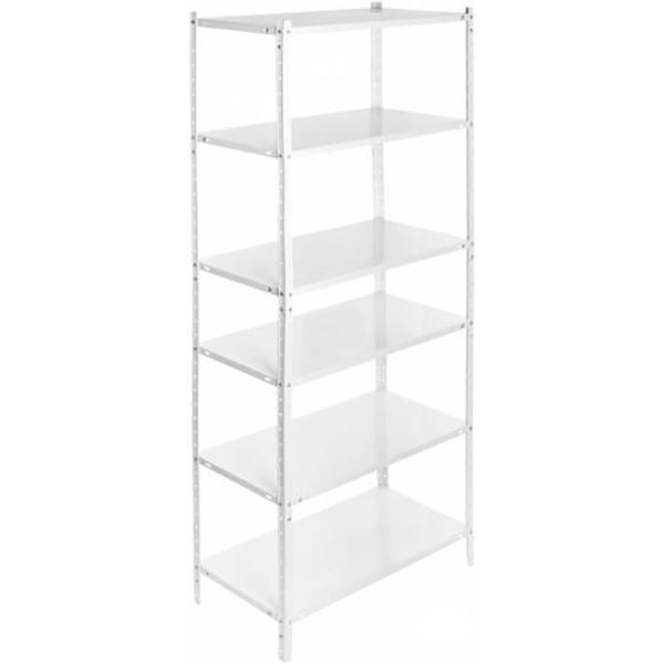 Стеллаж металлический СПУ-5 2100x950x400 мм белый 