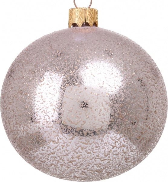 Шар новогодний одноцветная d 80 мм в ассортименте .0181