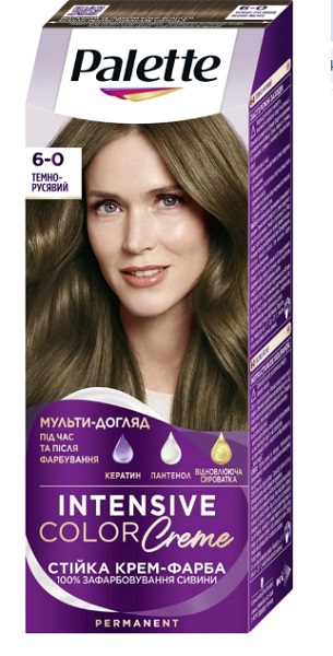Краска для волос Palette Intensive Color Creme (Интенсивный цвет) 6-0 (N5) темно-русый 110 мл