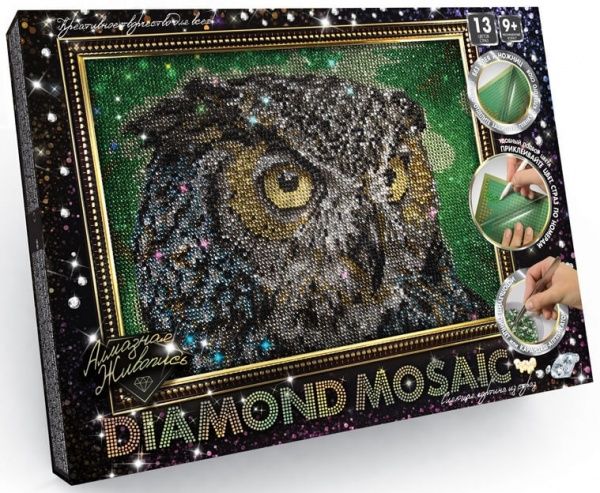 Набор для творчества Danko Toys Алмазная живопись DIAMOND MOSAIC малый (10) в ассортименте DM-02-01,02,03,04...10