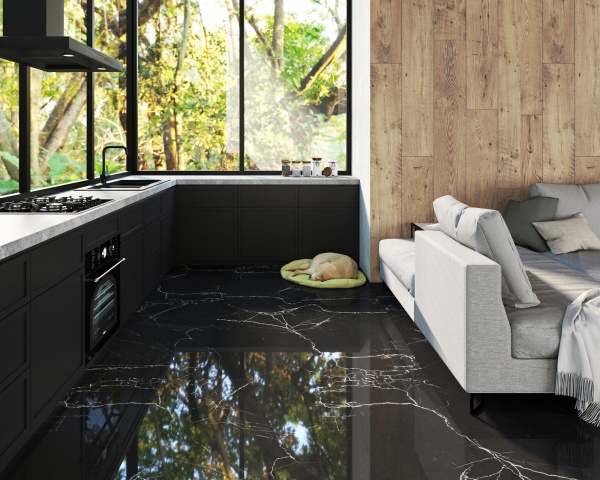 Плитка EcoCeramic SAIGON BLACK 60х120 