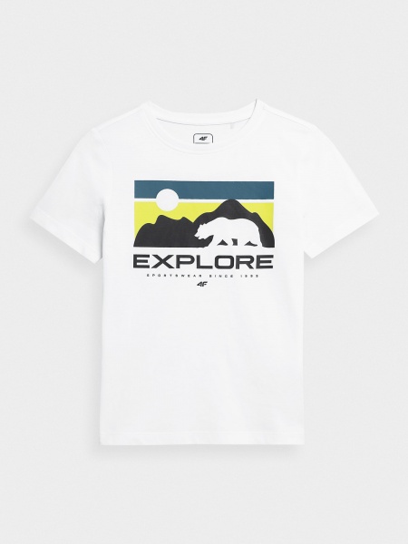 Футболка 4F 4FJSS23TTSHM322-10S р.164 білий