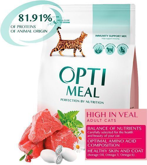 Корм Optimeal с телятиной 200 г