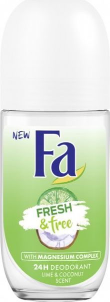 Антиперспирант для женщин Fa Fresh&Free Лайм-кокос з магнієвим комплексом 50 мл