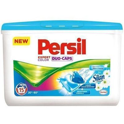 Капсулы для стирки Persil Duo-Caps Color Silan 15 шт