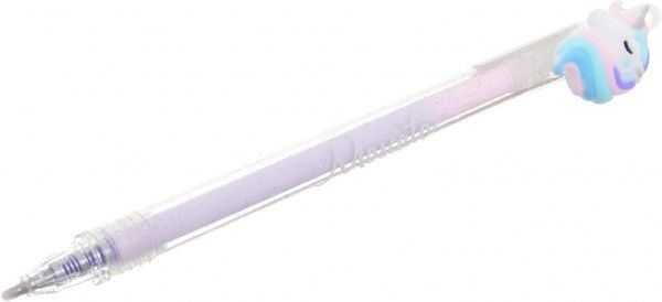 Ручка гелевая пиши-стирай Единорог розовая 