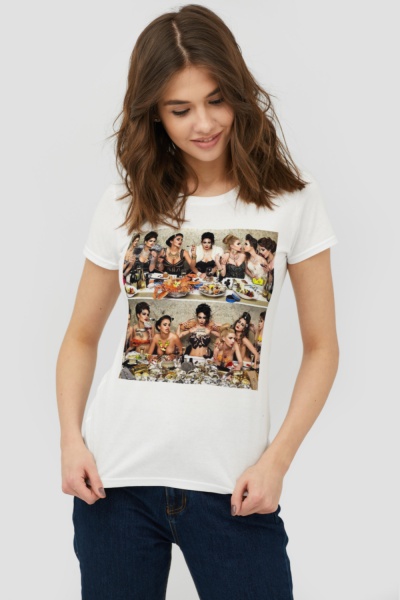 Футболка YAPPI WW1083 р.M белый