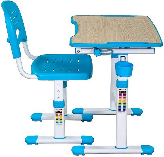Комплект парта и стул-трансформер FunDesk Piccolino II Blue
