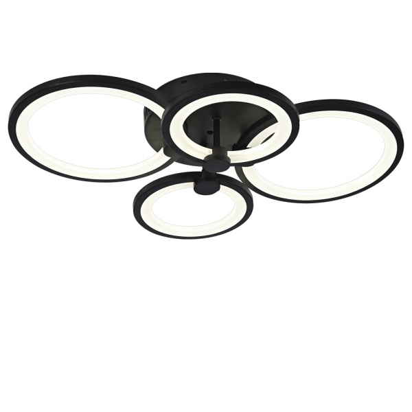 Люстра светодиодная Victoria Lighting 76 Вт черный Argo/PL4 black 