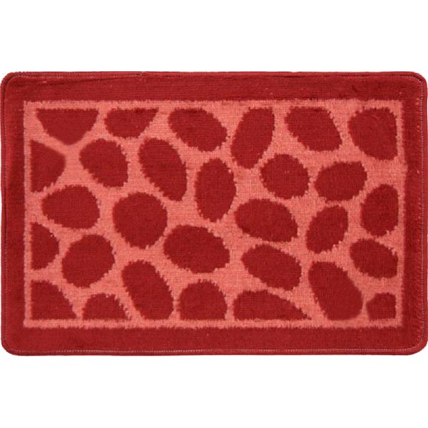 Коврик для ванной комнаты Dariana Камни 40х60 красный