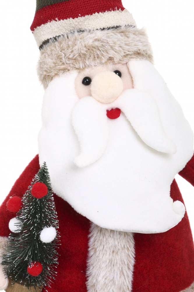 Декорація новорічна Санта стоячий червоно-зелений 22х73 см LF2228002