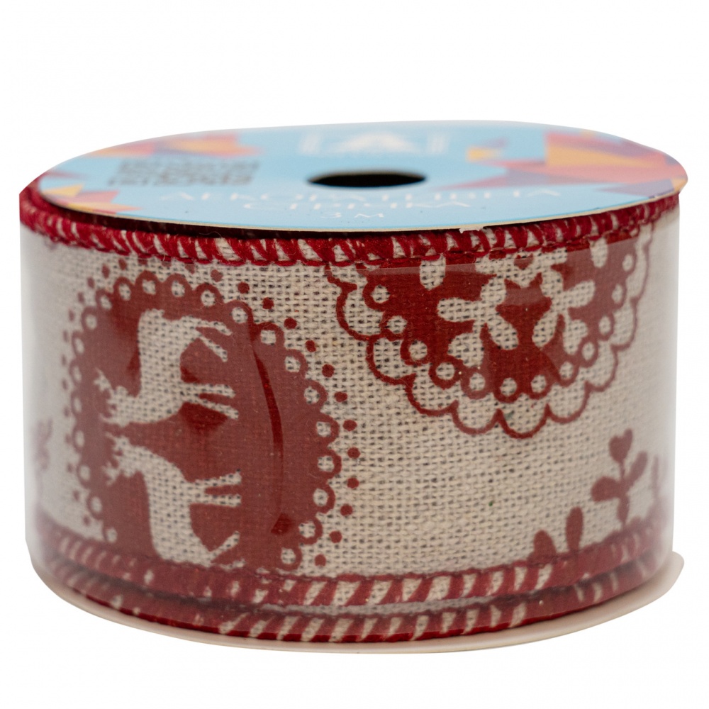 Стрічка декоративна біла 082697