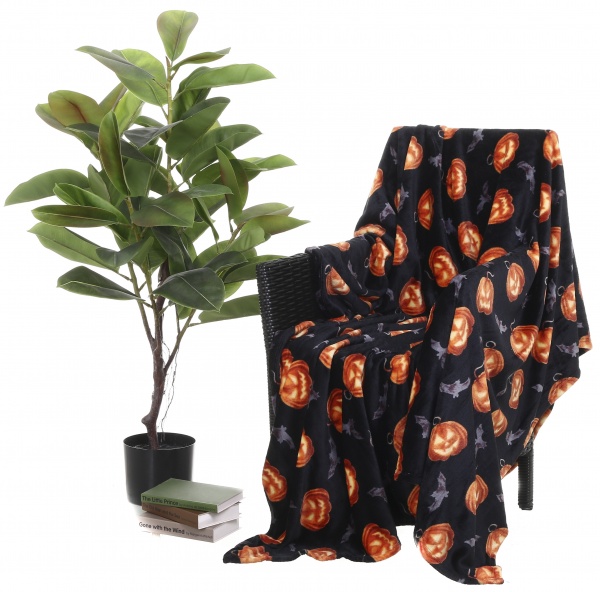 Плед Halloween Pumpkin 160x200 см різнокольоровий La Nuit 