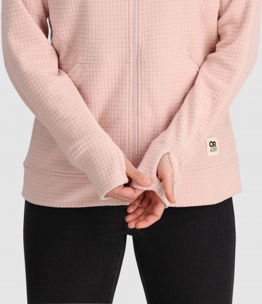 Джемпер Outdoor Research WOMEN'S MEGA TRAIL MIX FLEECE FULL ZIP HOODIE 300531-2450 р.M розовый