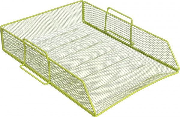 Лоток для бумаг 26.5х33.5х7.8 см салатовый