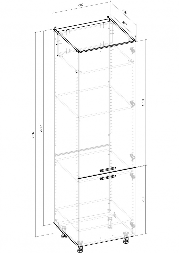 Пилястра Цоколь 96х2400 МС Кашемир кашемир/кашемир Грейд
