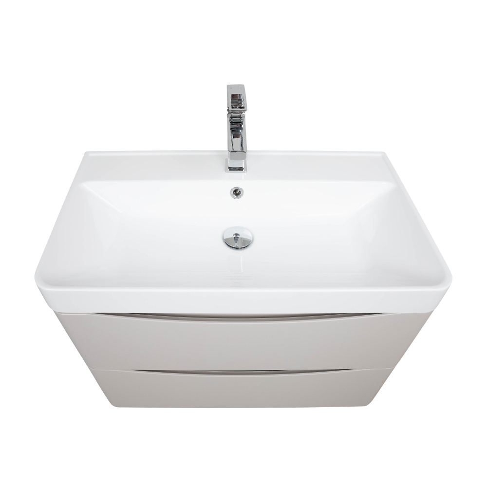 Тумба підвісна Aqua Rodos VISTA(PVC-KASHEMIR)зумивальникомDeep75см