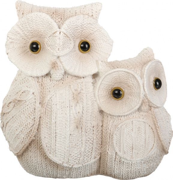 Декорация новогодняя Сувенир Пара сов 17х16 см ZY61157 