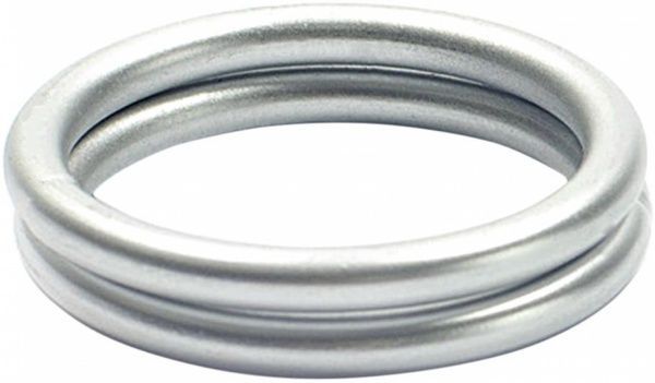 Кольцо c прищепкой Gardinia Alabama наборной d20 мм серебряный 