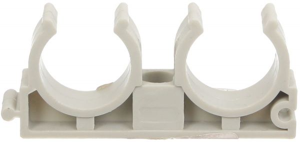 Клипса Сантехмонтаж двойная 25 мм