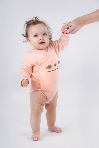 Боді дитяче Sasha р.80 персиковий 4154/5 
