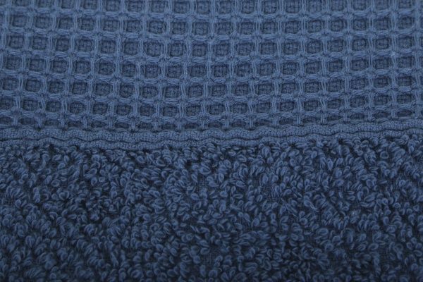 Рушник Комбі махровий 140x70 см синій Simi 