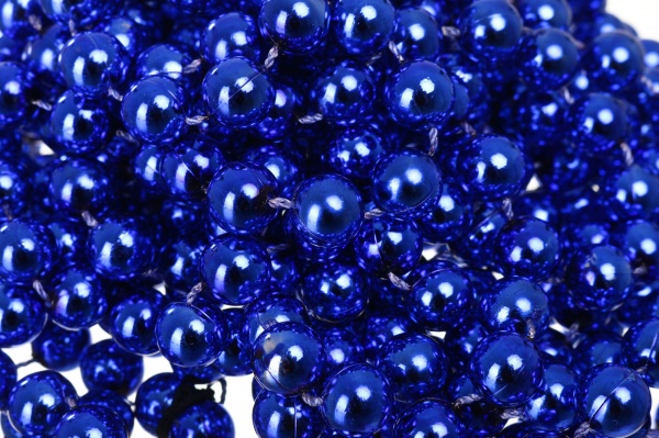 Бусы для елки 6 цветов 12 мм 8 м в ассортименте