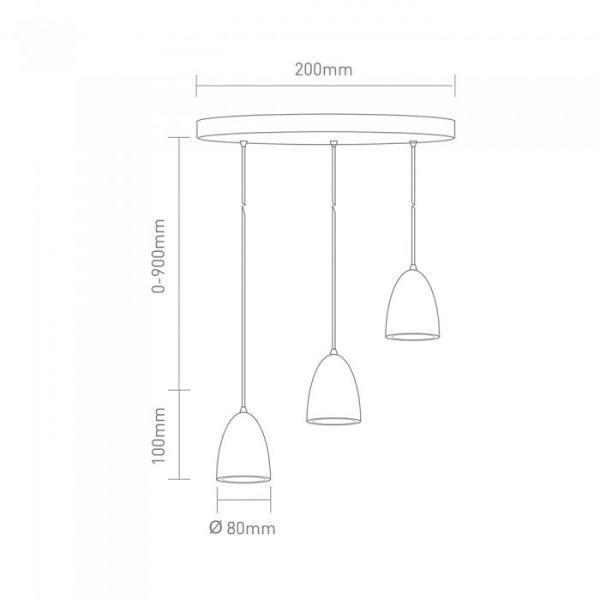 Светильник светодиодный Global GPL-01C 4100K 3x21 Вт белый 