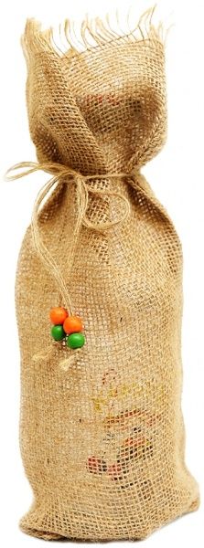 Мешочек джутовый для бутылок 15x37