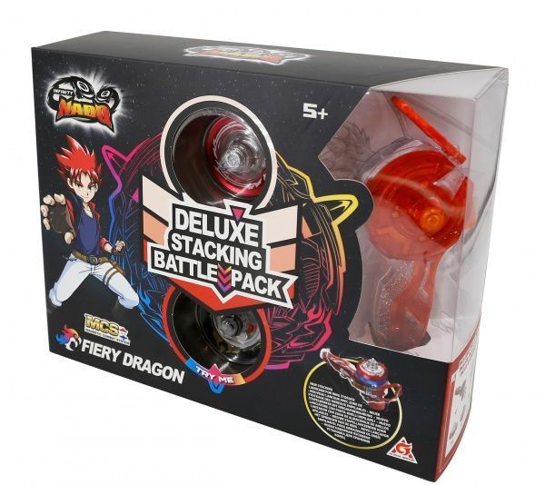 Пусковий пристрій Auldey Infinity Nado V серія Deluxe Edition Fiery Dragon Вогняний Дракон EU634402H