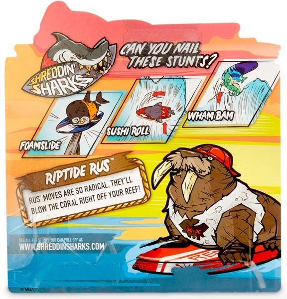 Фігурка Shreddin' Sharks фінгерборд з RIPTIDE RUS 