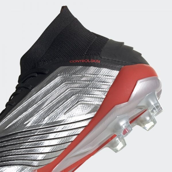 Бутси Adidas PREDATOR 19.1 FG F35607 р. 9 сріблястий
