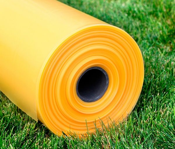 Пленка полиэтиленовая стабилизированная (24) 3 х 50 м. Планета Пластик 100 мк прозрачный желтый