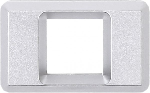 Цифра O пластик матовий хром 37 мм Larvij