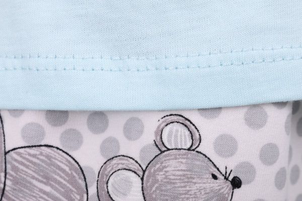 Пижама женская Roksana Mouse 718/12008 р. XL голубой с бежевым 